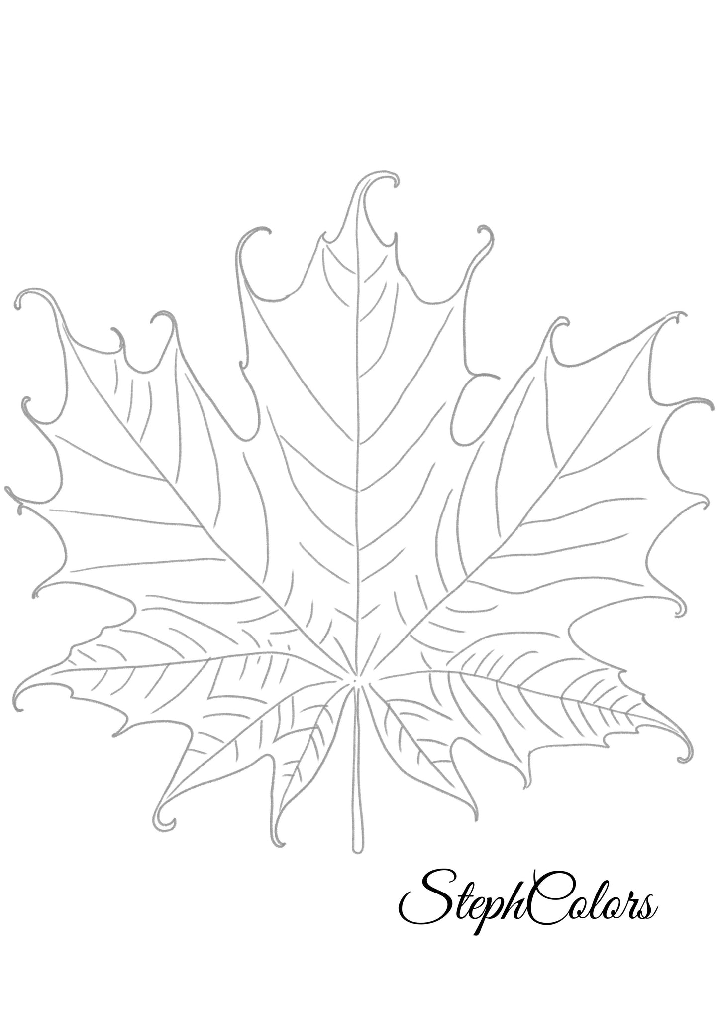 Feuille d'Automne PDF Illustration (Tuto Youtube)