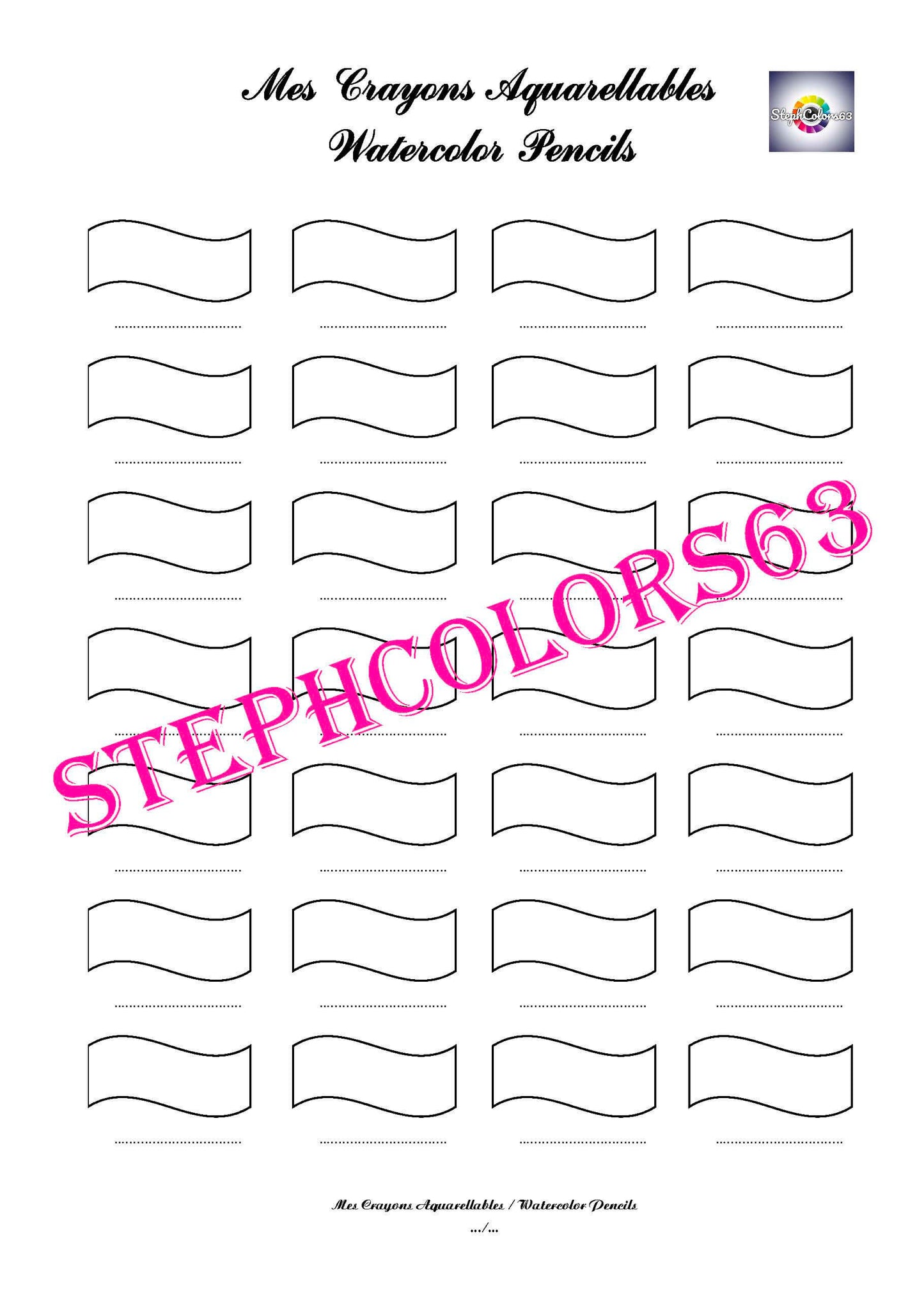 Recharge Nuancier Mes Crayons Aquarellables (x 5)