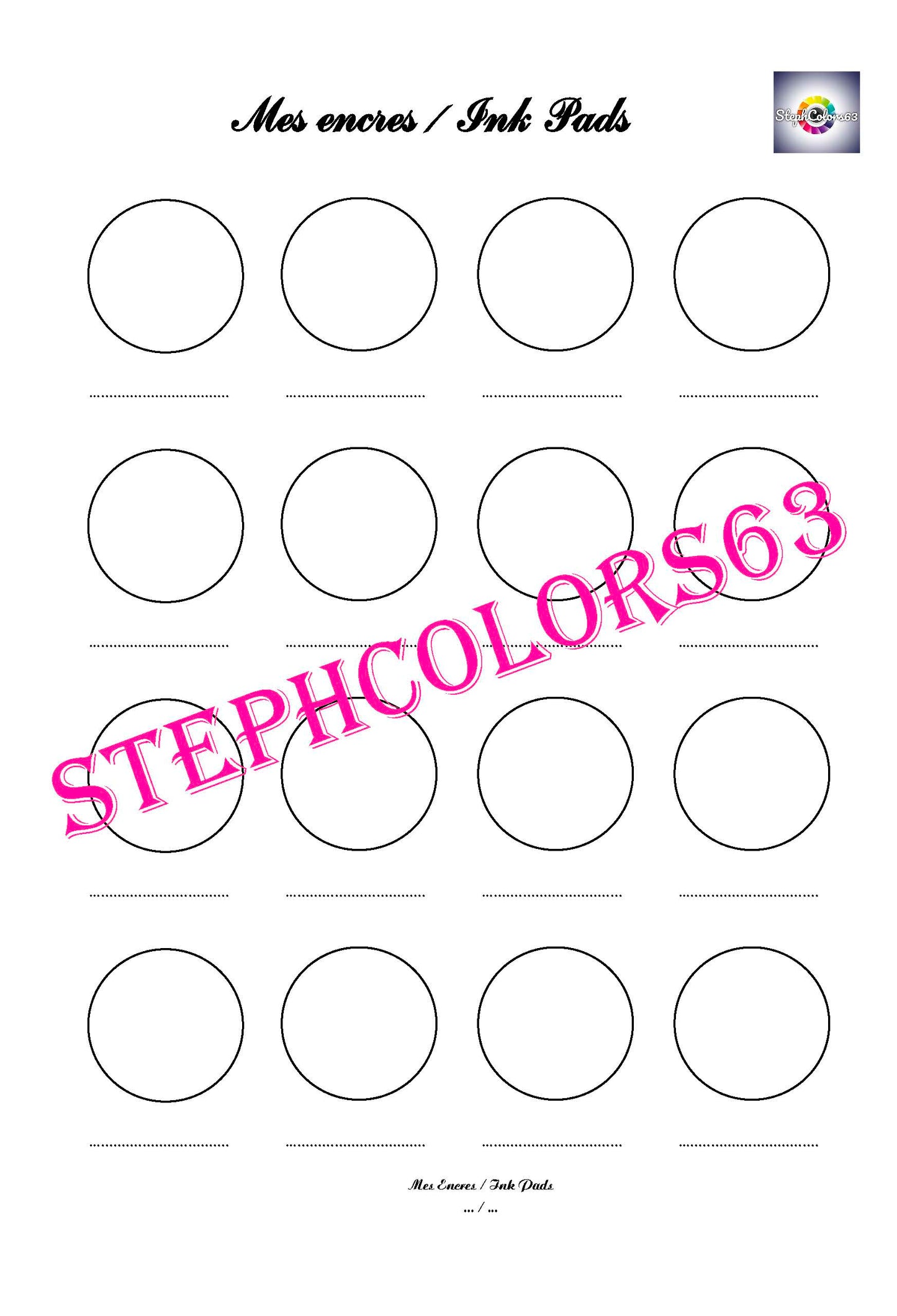 Recharge Nuancier Mes Encres (x 5)