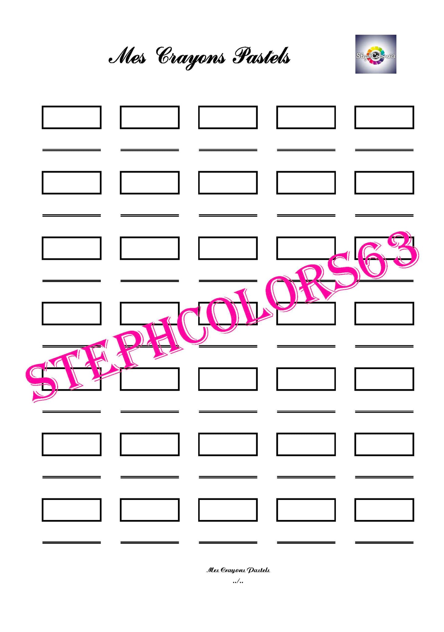 Recharge Nuancier Crayons Pastels (x 5)