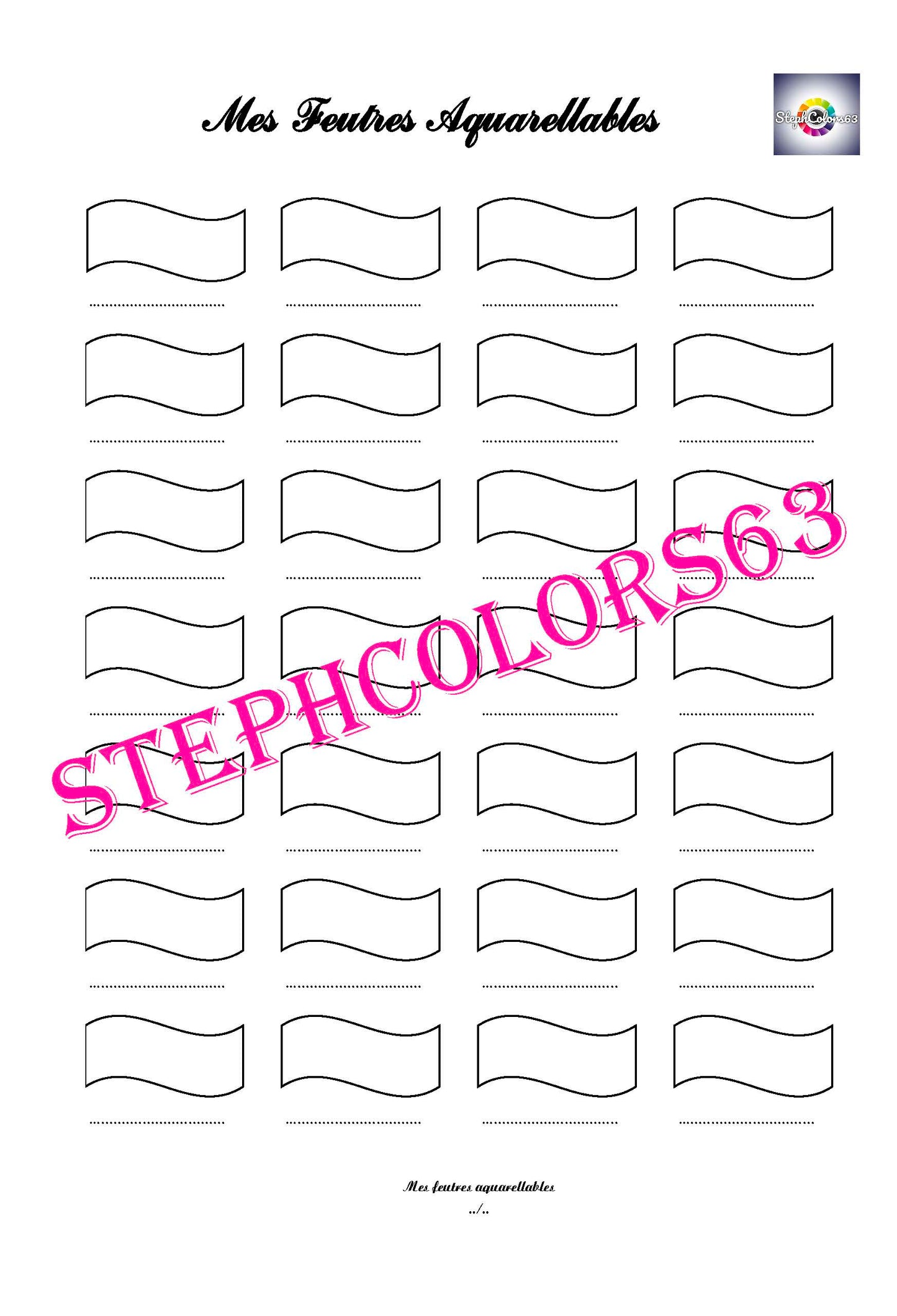 Recharge Nuancier Feutres Aquarellables (x 5)