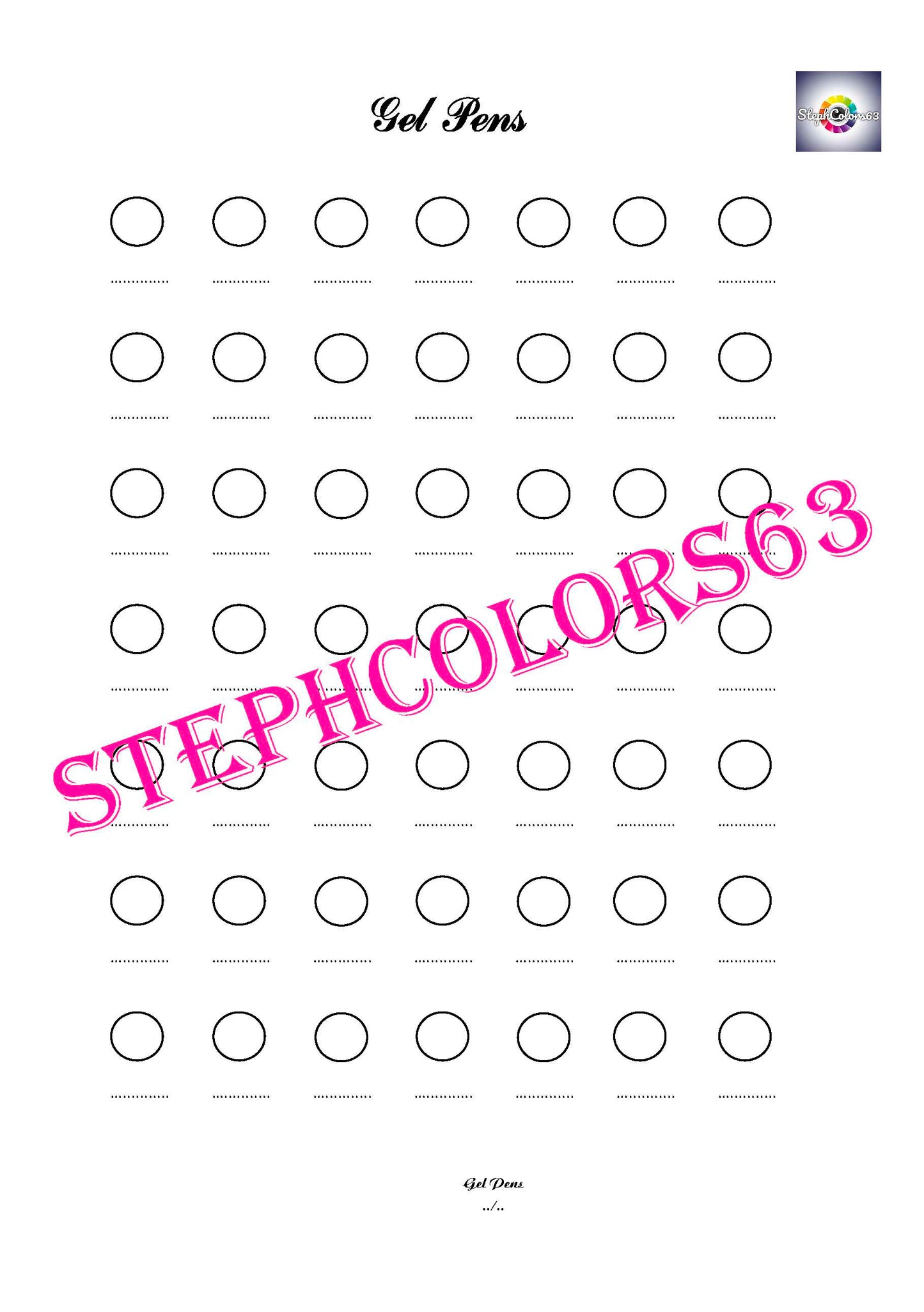 Recharge Nuancier Gel Pens (x 5)