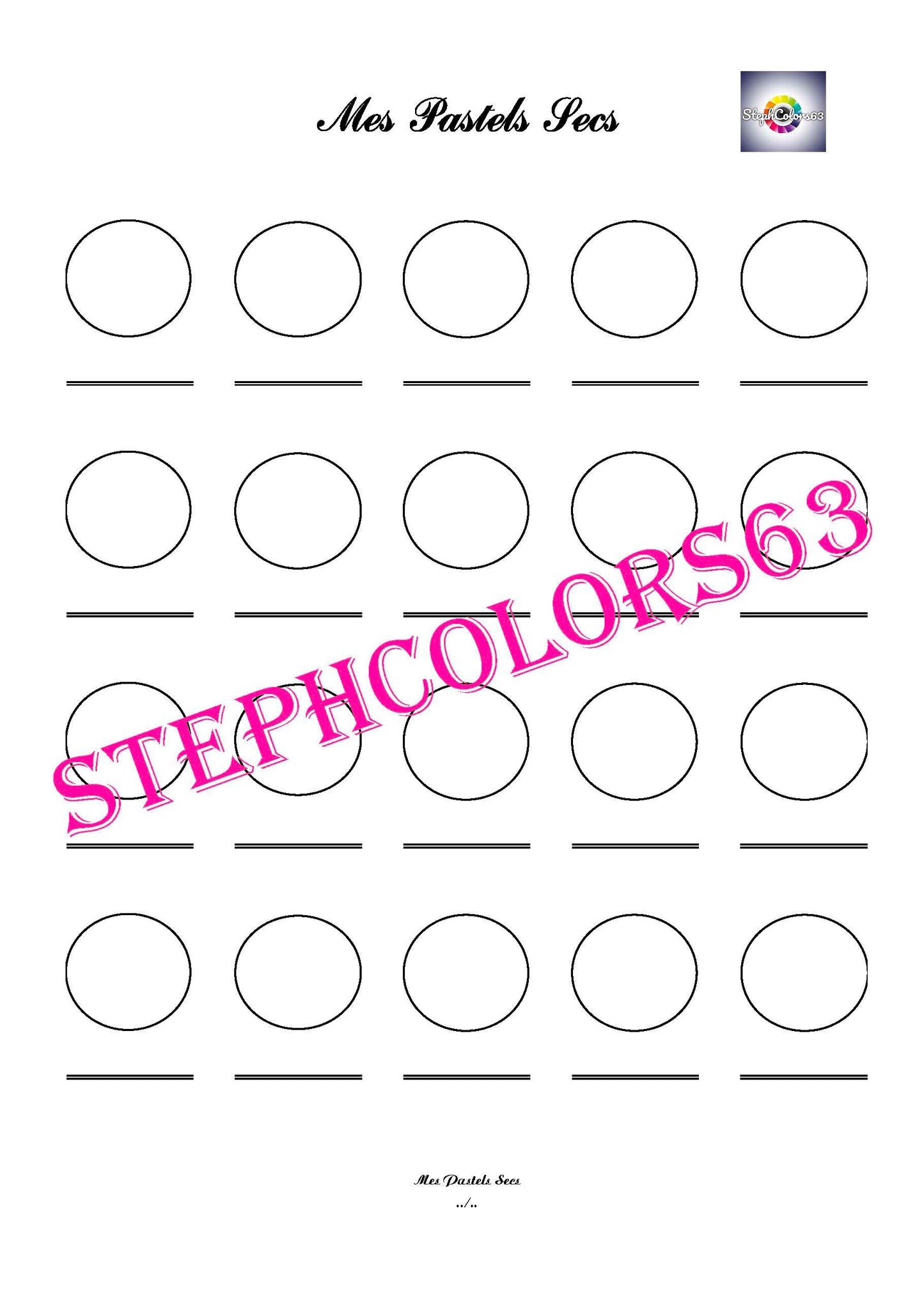 Recharge Nuancier Pastels Secs (x 5)