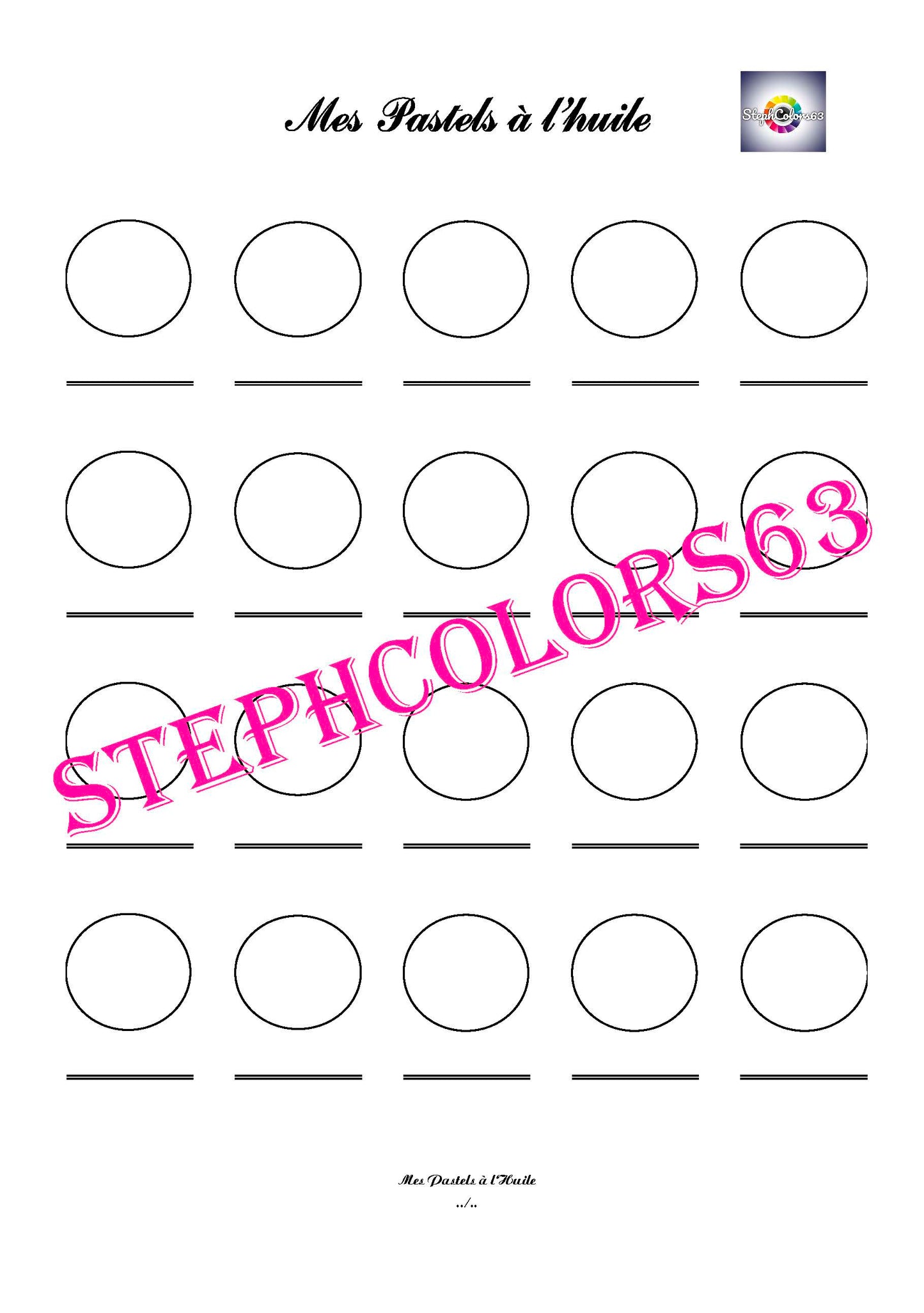 Recharge Nuancier Pastels à l'Huile (x 5)