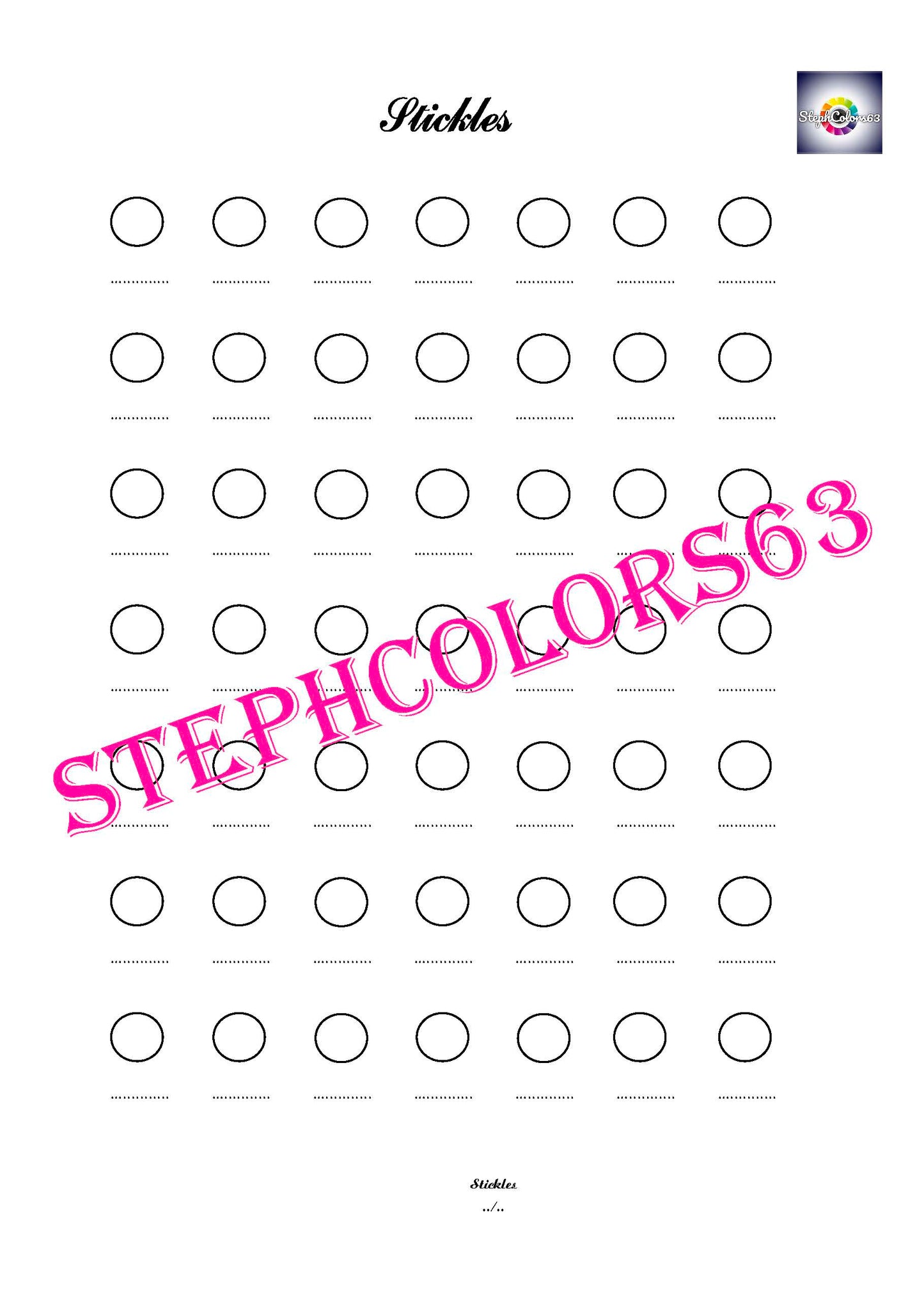 Recharge Nuancier Stickles (x 5)