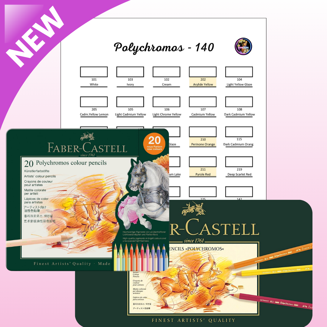 Nuancier Polychromos 140 couleurs à télécharger (20 nouvelles nuances incluses) | Coloriage adulte