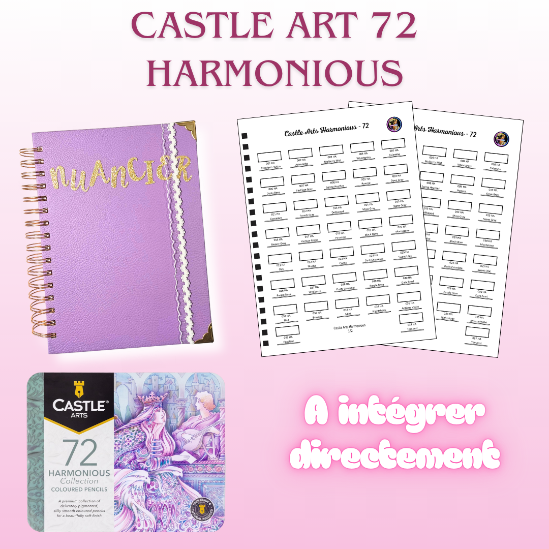 Nuancier Castle Arts HARMONIOUS x72