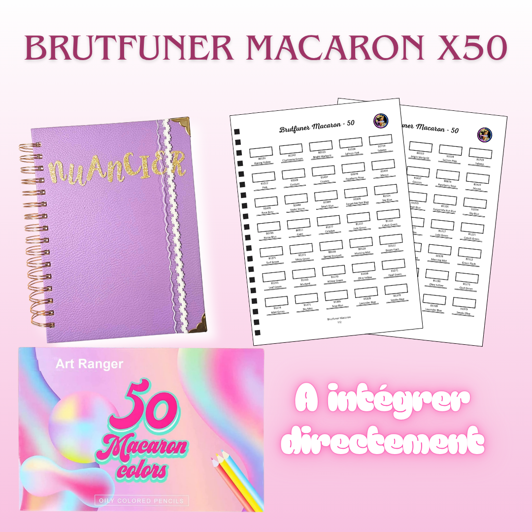 Nuancier BRUTFUNER Macaron x50