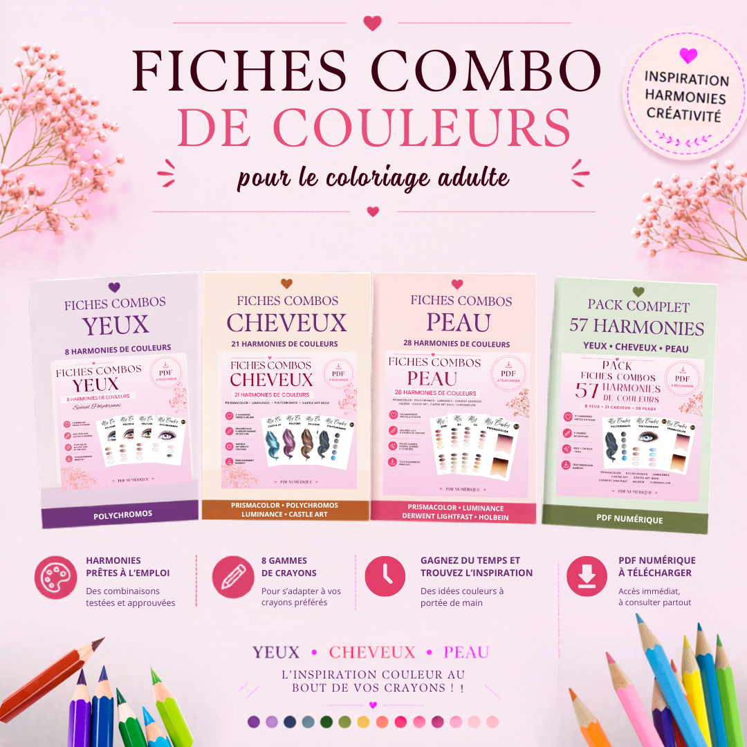 Fiches Combos de Couleurs pour le Coloriage Adulte