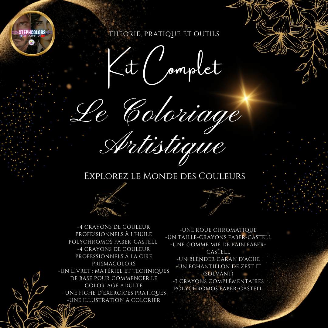 Kit Complet d'Initiation au Coloriage Artistique