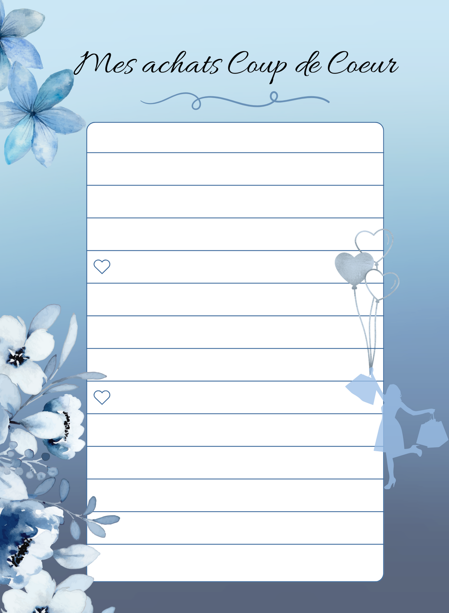 AGENDA Coloriage Adulte Modèle "Bleu Bohème"