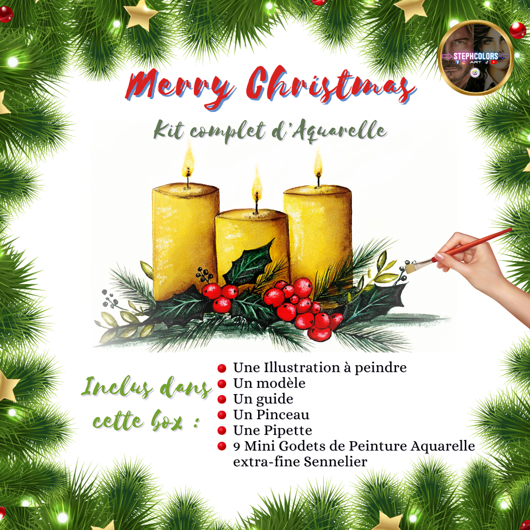BOX Christmas - Kit Complet d'Aquarelles Extra-Fines