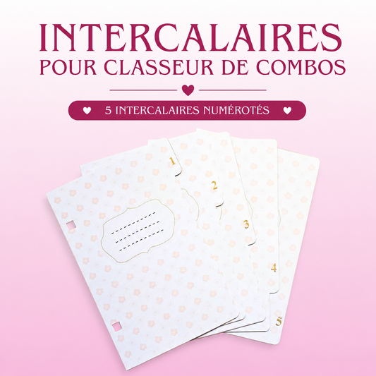 Intercalaires pour Classeurs de Fiches Combos