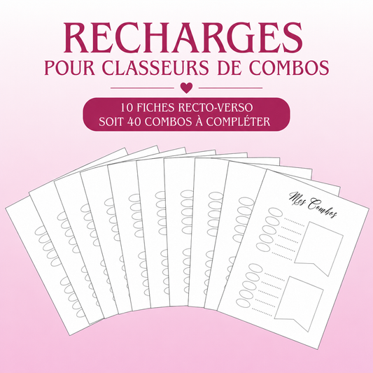 Recharges pour Classeurs de Fiches Combos