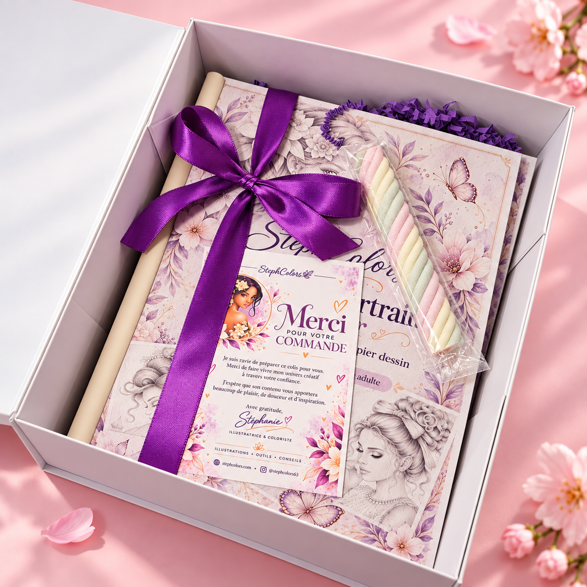 Coffret Débuter le coloriage adulte | Livre, exercices & portraits