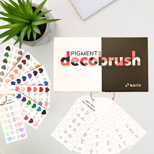 Nuancier en cartes Karin Decobrush Marqueurs Acryliques