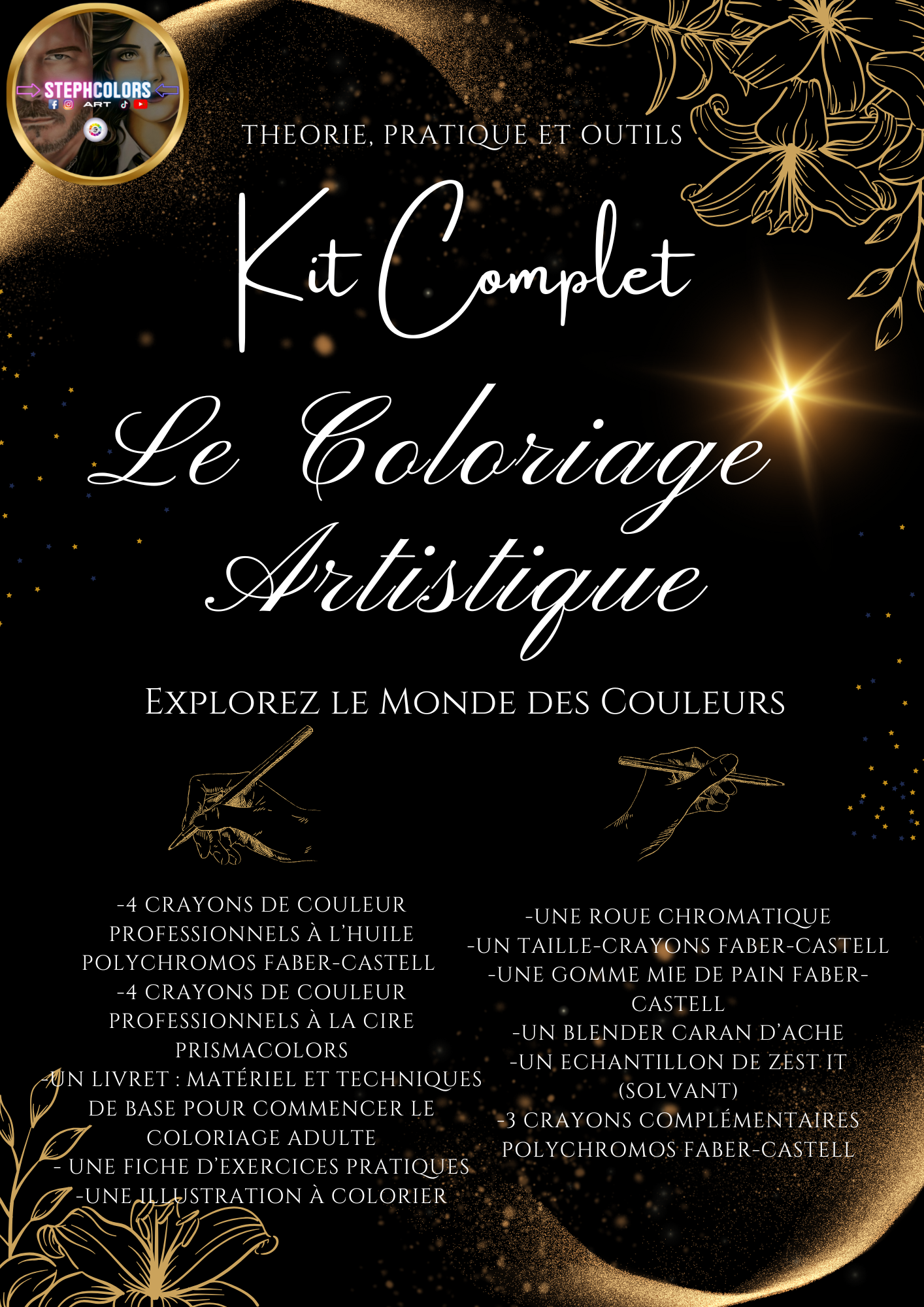 Kit Complet d'Initiation au Coloriage Artistique