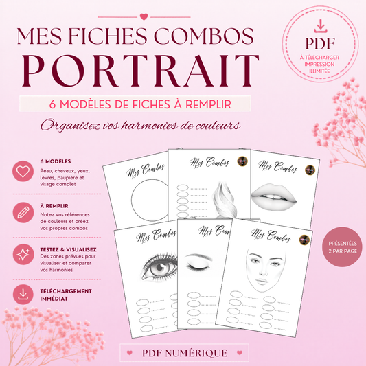Mes Fiches Combos Portrait à Remplir – PDF Imprimable