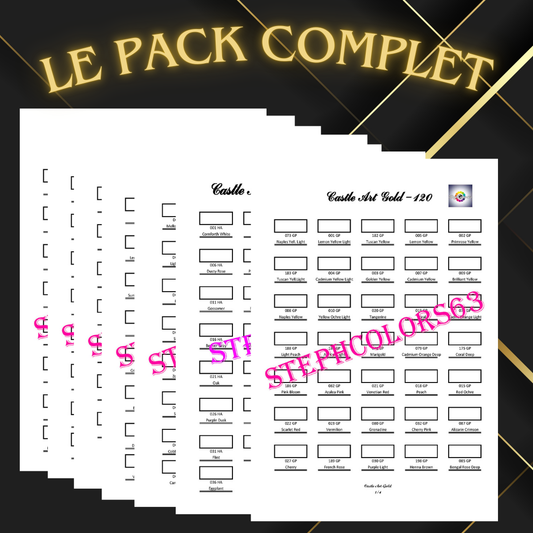 Pack Complet de Nuanciers pour Crayons de Couleur - 33 Gammes en PDF