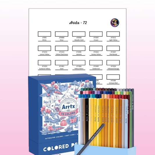 Nuancier Arrtx 72 PDF à imprimer – Palette crayons de couleur
