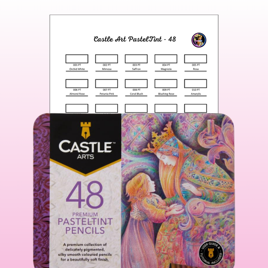 Nuancier Castle Art Pasteltint 48 PDF à imprimer – Palette crayons de couleur pastel