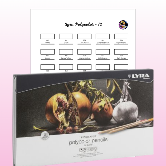 Nuancier Lyra Polycolor 72 PDF à imprimer – Palette crayons de couleur