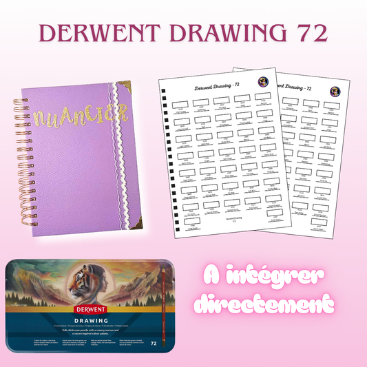 Nuancier Derwent Drawing 72