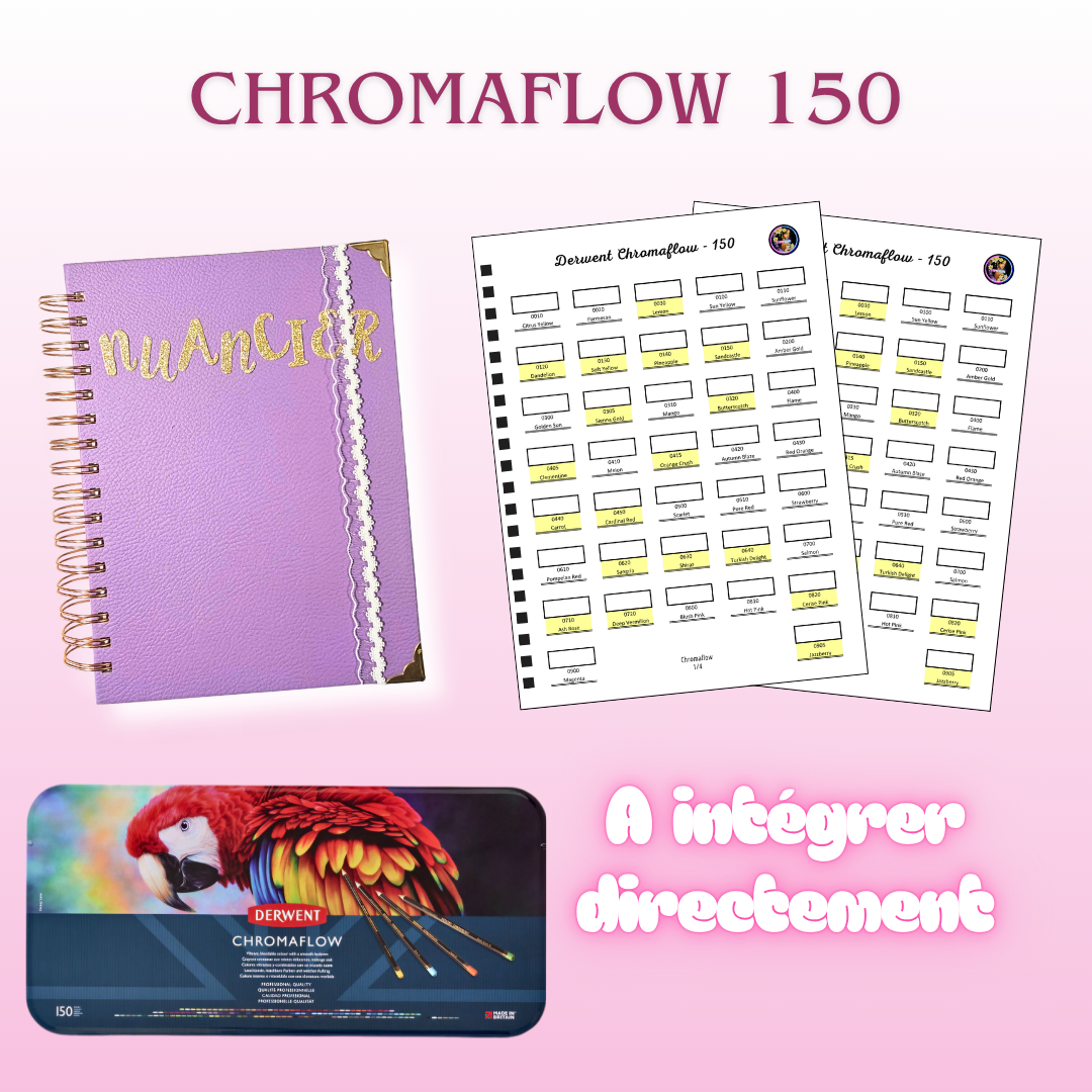 Nuancier Derwent CHROMAFLOW x 150