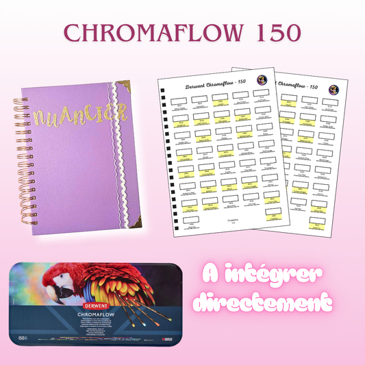 Nuancier Derwent CHROMAFLOW x 150