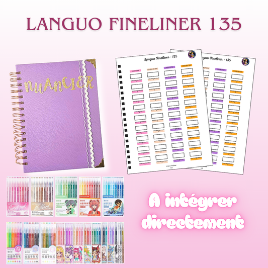 Nuancier Languo Fineliner Acrylique 135