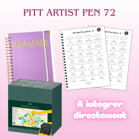 Nuancier Pitt Pens Brush x72