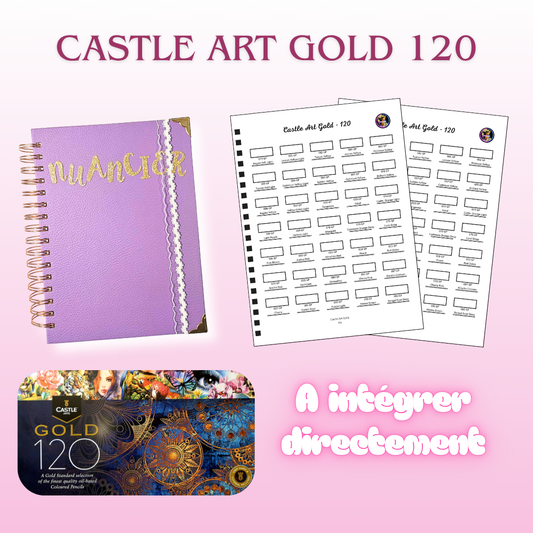 Nuancier Castle Art Gold x120