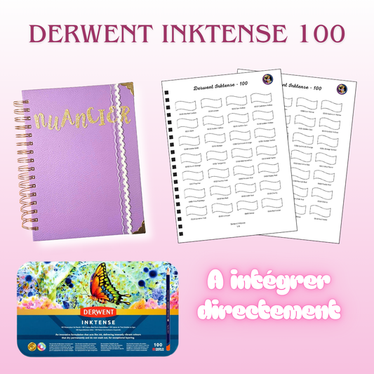 Nuancier Derwent Inktense 100