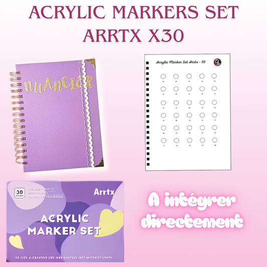 Nuancier Acrylic Markers Set ARRTX x30