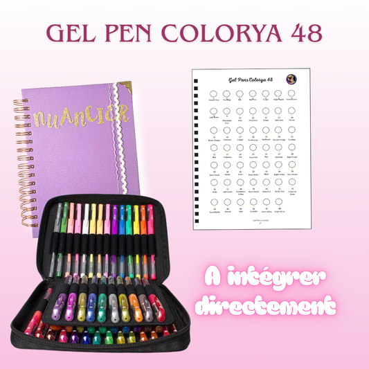 Nuancier Gel Pen COLORYA x48