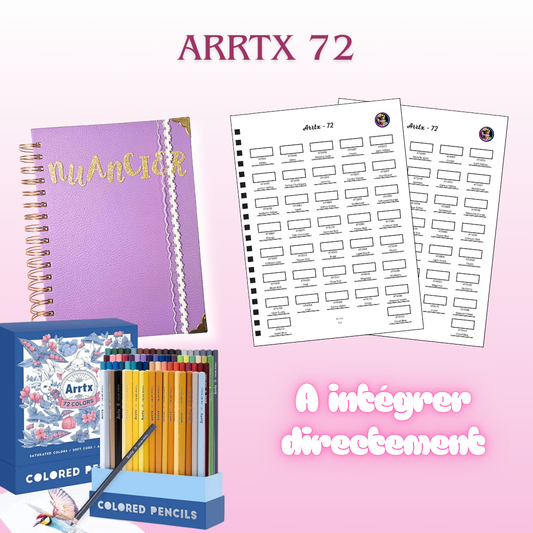 Nuancier ARRTX Crayons de Couleur x72
