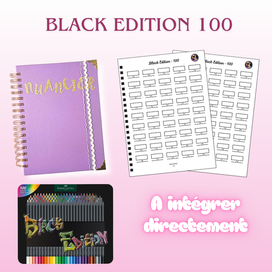 Nuancier Black Edition Crayons de Couleur Faber Castell x100