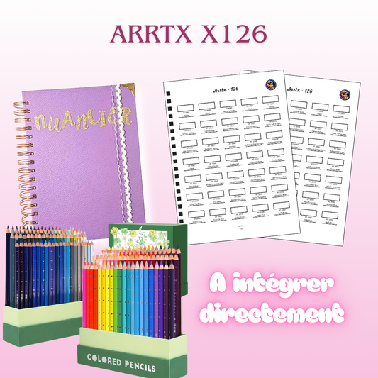 Nuancier ARRTX Crayons de Couleur x126
