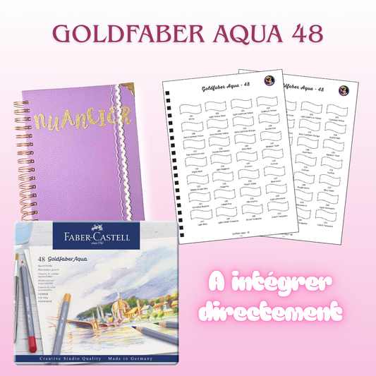 Nuancier GoldFaber Crayons Aquarellables Faber Castell x 48