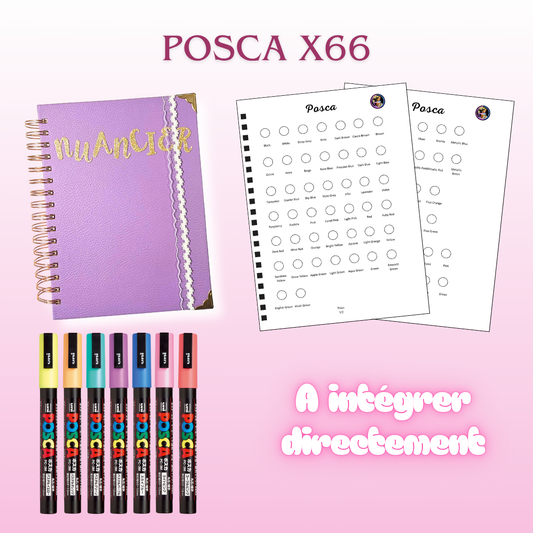 Nuancier POSCA Marqueurs Acryliques x 66