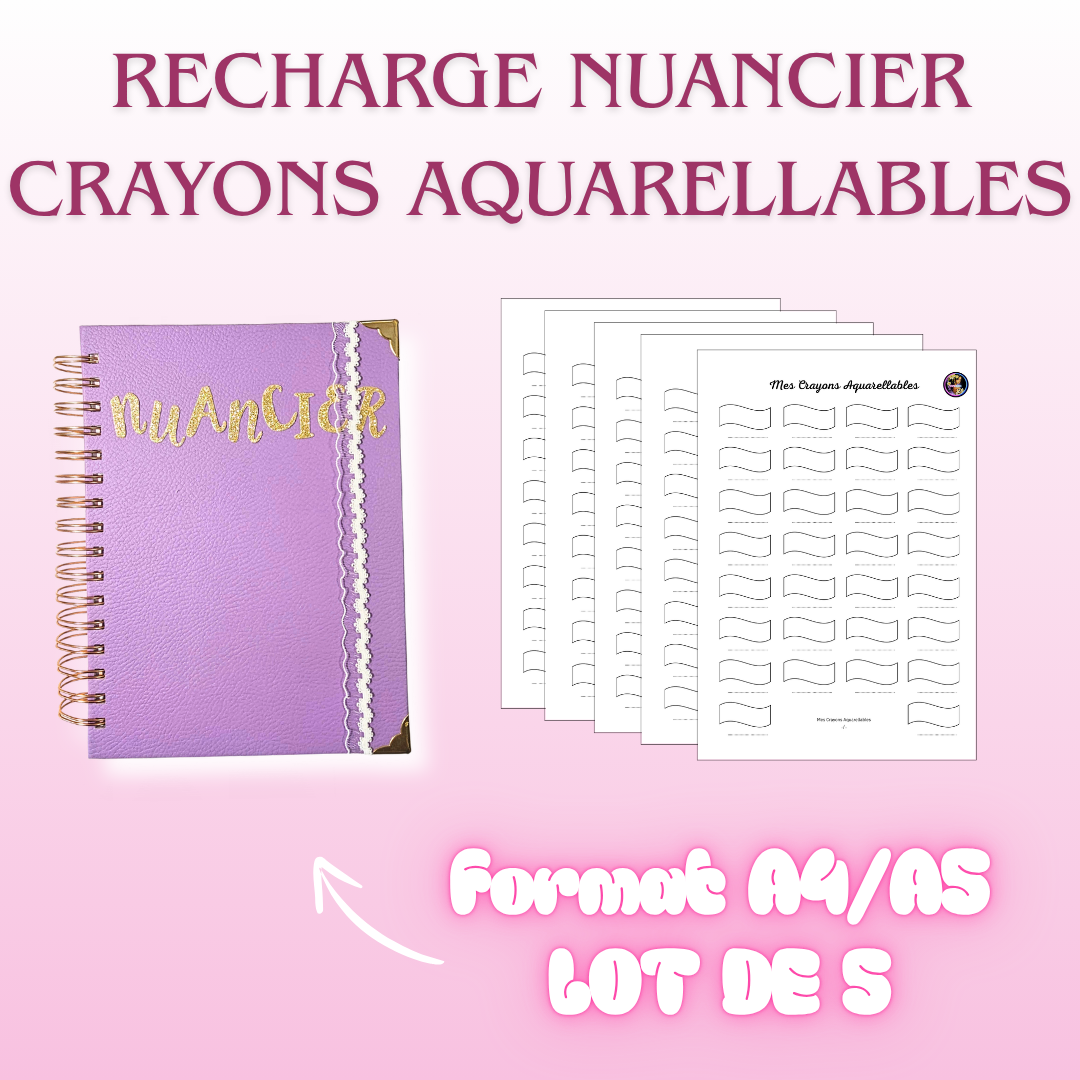 Recharge Nuancier Mes Crayons Aquarellables (x 5)