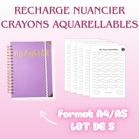 Recharge Nuancier Mes Crayons Aquarellables (x 5)