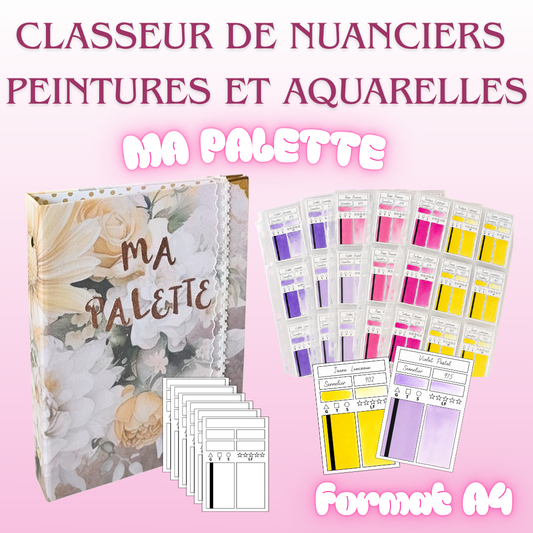 ✨ Classeur A4 « Ma Palette » – Peintures & Aquarelles