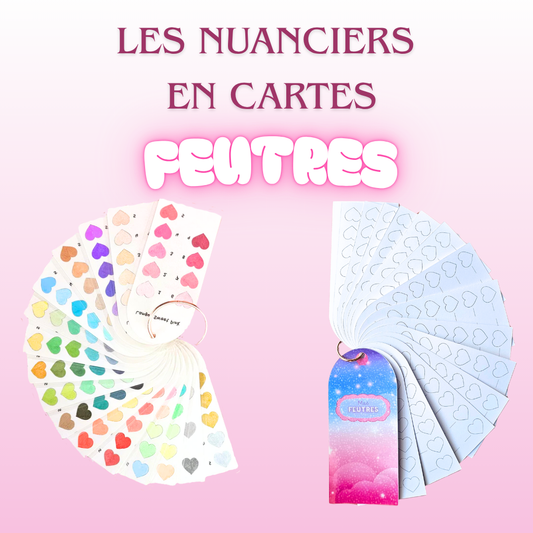 🩷 Nuancier en Cartes « Feutres 180 couleurs » – Coloriage adulte