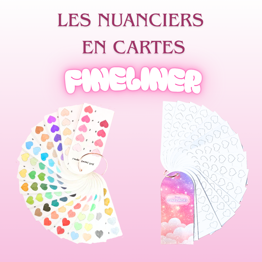 🩷 Nuancier en Cartes Fineliners 180 couleurs – Coloriage adulte