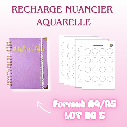 Recharge Nuancier Mes Aquarelles(x 5)