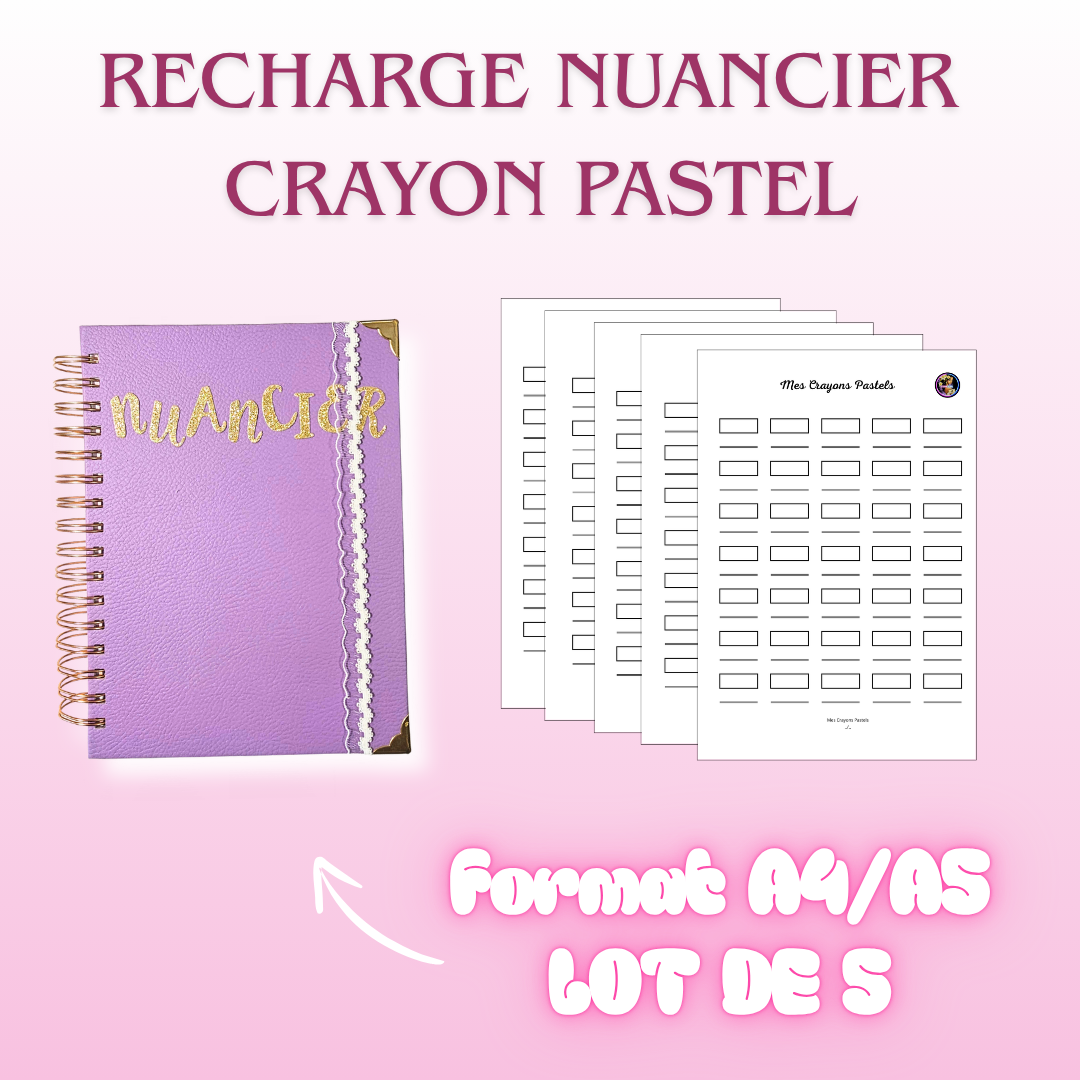 Recharge Nuancier Crayons Pastels (x 5)