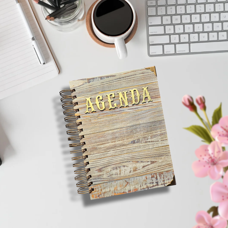 AGENDA A5 Modèle "La vie en Rose"