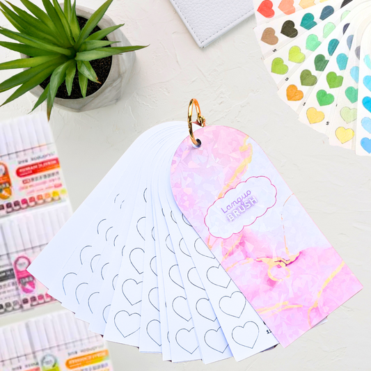 Nuancier en cartes Languo Marqueurs Brush Acrylique
