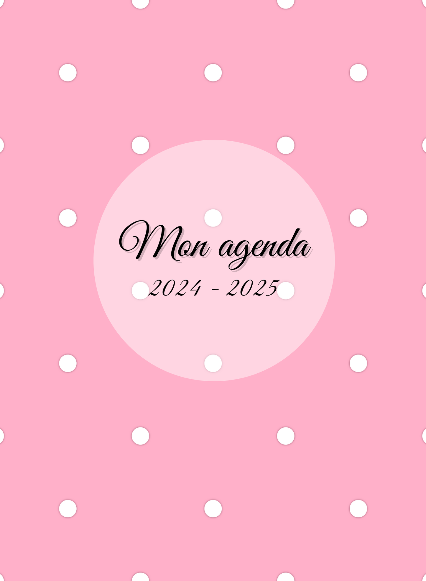 AGENDA Numérique Modèle "Pastel Pink" (PDF)